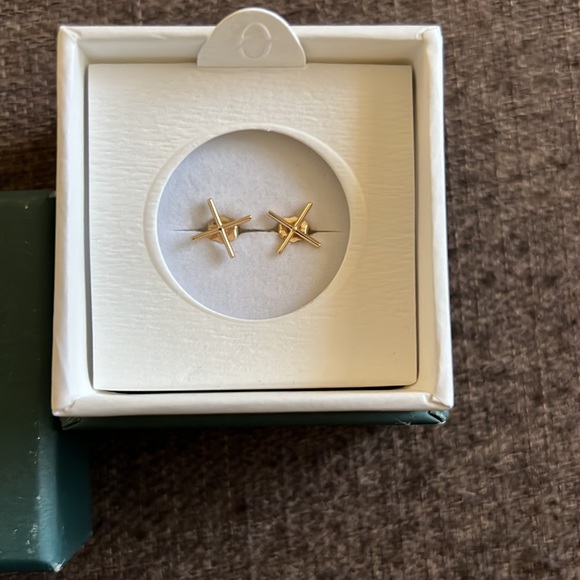 Aurate x earring 14k earring - Picture 2 of 3